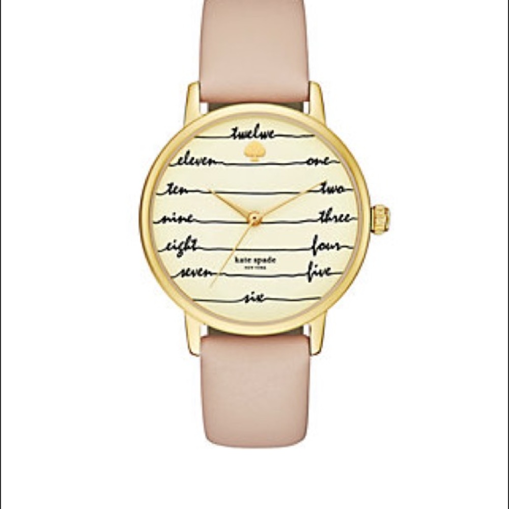 🆕 kate spade script watch, nude color